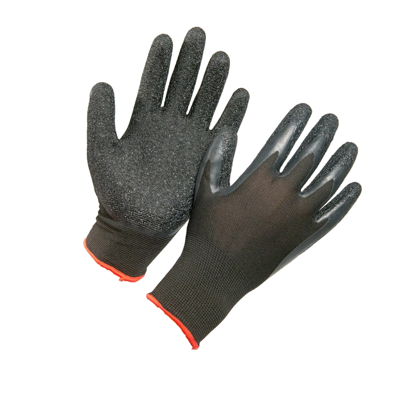 3/4 DIP Latex Crinkle Coated Labour Work Gloves