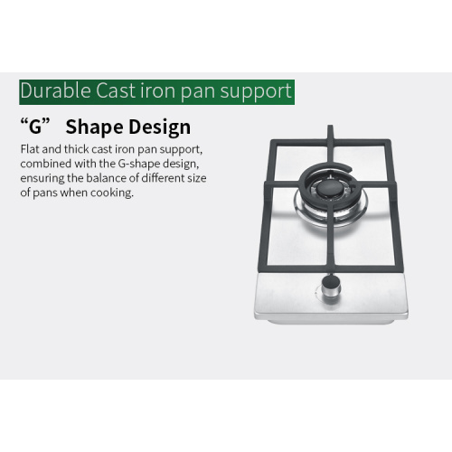 Singl Burner estufa de gas de acero inoxidable