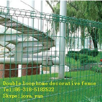 Double loop home decorative fence