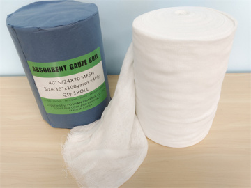 Hospital Absorbent Cotton Detectable Gauze Bandage Roll