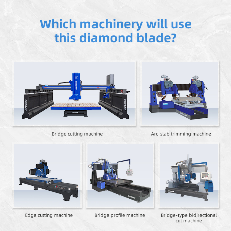 655mm granite cutting silent diamond saw blade