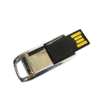 Gold Silver Mini Metal Swivel USB Flash Drive