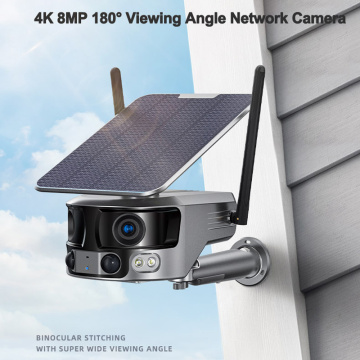 Адкрыты камера 8 -мегапіксейны сонечны бесправадны CCTV