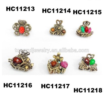 baby crystal metal hair claw baby hair clips wholesale