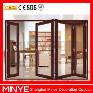 BI-FOLDING ALUMINUM DOOR/ALUMINUM DOOR PICTURE /WOODEN FRAME FOLDING DOOR