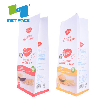 Food Packaging Kraft Paper packaging Square Bottom Bag