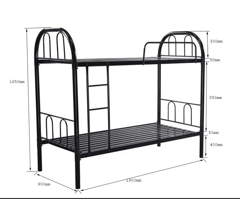 Wholesale Home School Military Hotel Double Iron Bunk Bed