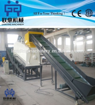 pet bottle label and cap remover/removing machine