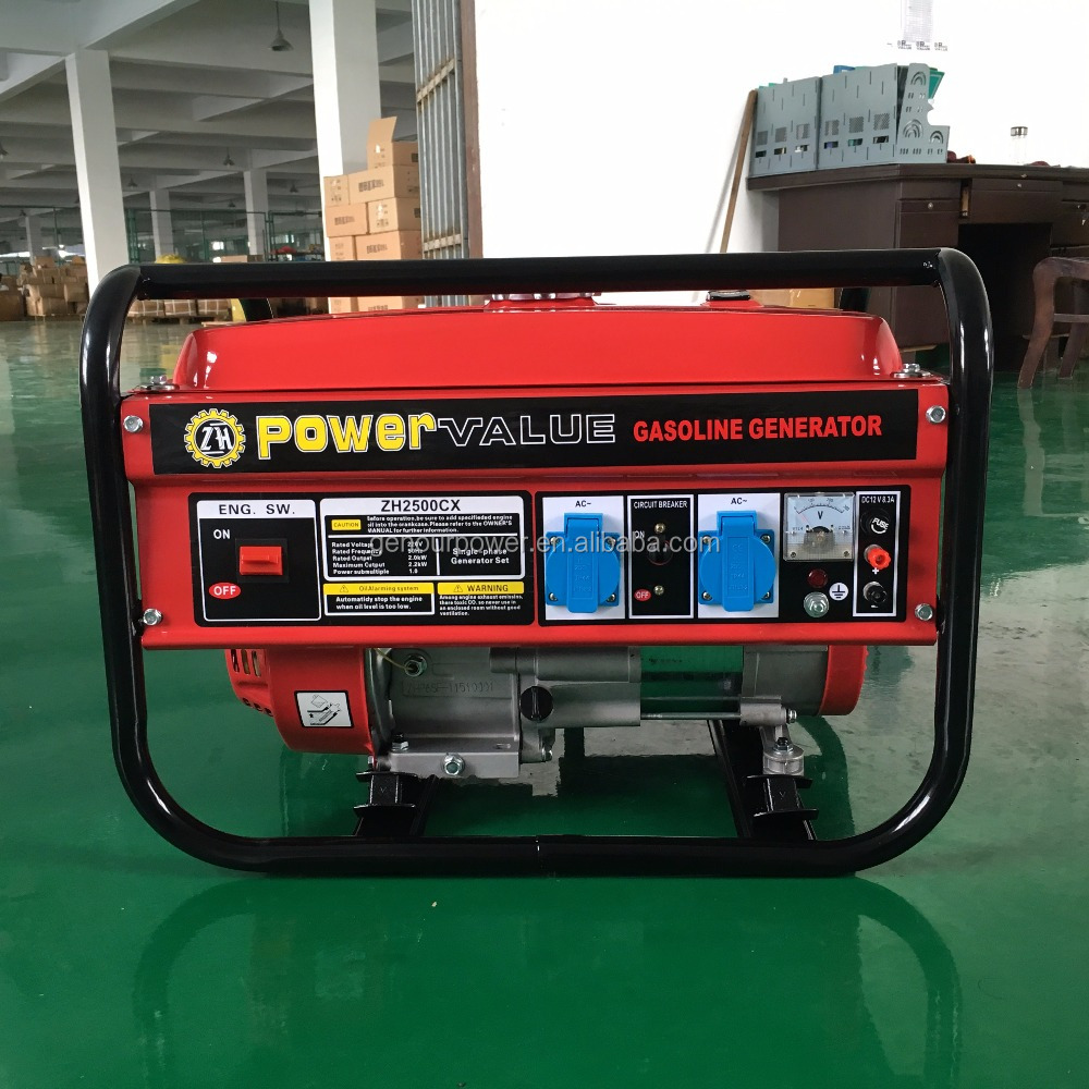 1000 Watt Portable Generator 2kw Gasoline Generator AC Single Phase with CE Certificate for Sale