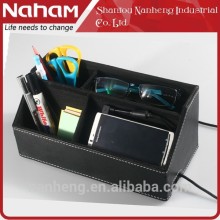 NAHAM Faux leather desk organizer for home and office