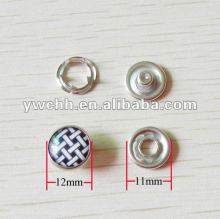 Pearl snap button for clothes and bags