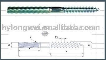 dowel screw,hanger bolt,wood screw