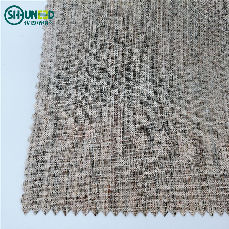 China Soft Wool Suit Woven Hair Interlining Canvas Fabric for Garment Suit