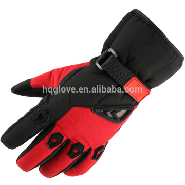 Black snowboard leather gloves