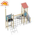 Hpl playground wooden slide climb panel