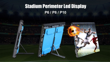 P6mm outdoor DIP570 footballl stadium perimeter led display