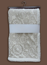 Offset Printed Micro Mink and Sherpa Throw