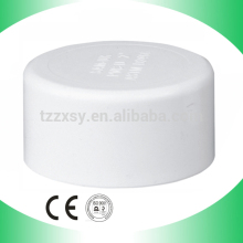 white smooth pvc pipe cap protect pipe