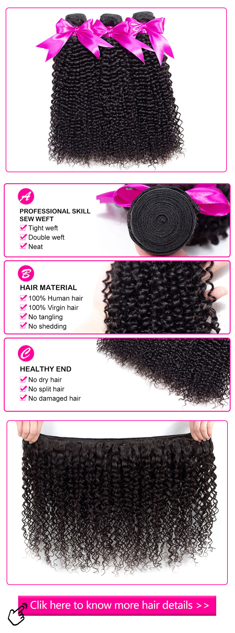 Wholesale Brazilian Human Kinky Curly Hair from ISEE HAIR Vendors