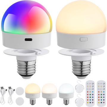 Remote control LED emergency bulb