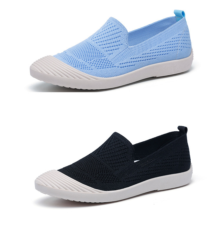 36-40 yards Wholesale slip-on casual Shoes Flying woven breathable cloth shoes mesh light soft sneakers Walking shoes for women