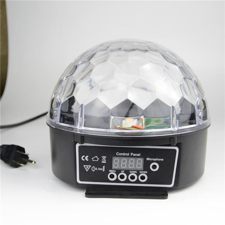 Crystal magic ball with 6 rings 6*3W for Bars disco hall for mobile dj gigs Xmas birthday party bar club and musical live show