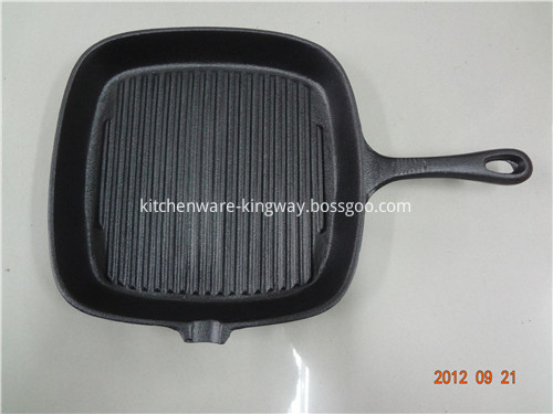 square cast iron pan