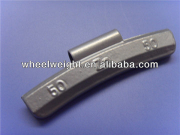 Zinc(Zn) clip on wheel balance weights