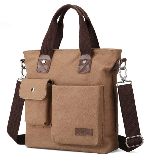 Retro Stitching Style Large Capacity Canvas Bags