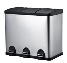 Indoor sorting pedal trash can