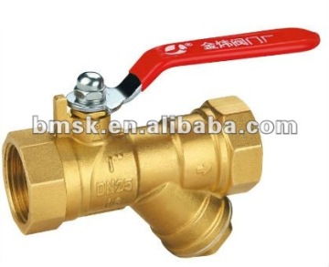 Y-Type Filter Brass Ball Valve