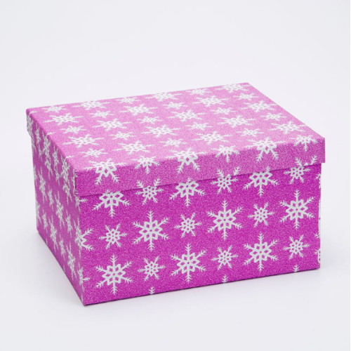 Caja de Navidad cuadrada de diferentes tamaños con tapa