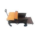 Outdoor Folding Garden Wagon with Adjustable Handle