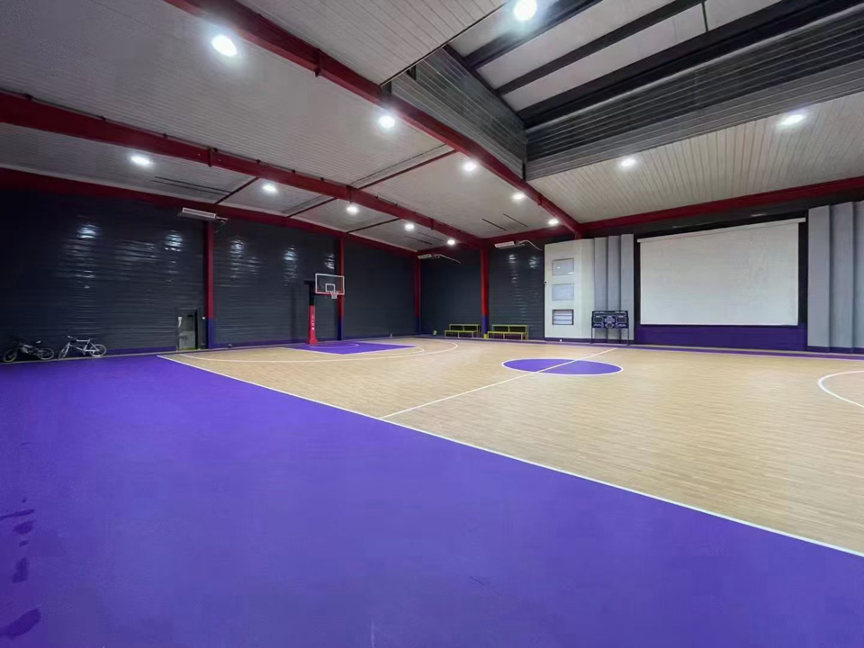 ارضيات PVC ملعب كرة السلة 2 PVC flooring basketball court 2