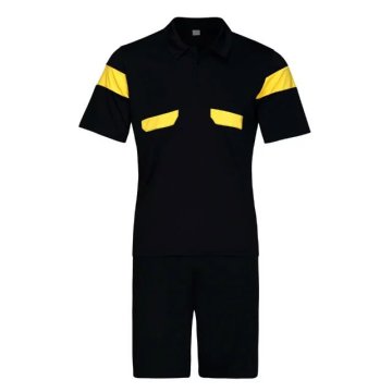 Wholesale referee shirt blank soccer referee jersey sports jersey new model blak referee jersey