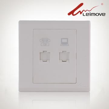 Telephon and  Computer Plug Sockets  with Diffrent Desigh Styles