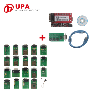 Newest UPA USB Programmer V1.3 with 19 Adapter Popular Eeprom Universal Chip Programmer Auto ECU Chip Tuning Tool