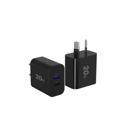 도매 2- 포트 QC3.0 Type-C USB 벽 빠른 충전기