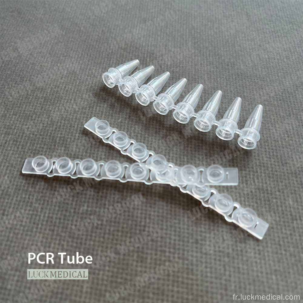 Bandes de tube de PCR 0,1 ml 0,2 ml