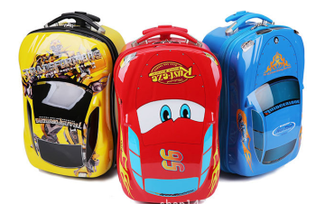 lovely trolley kids cartoon rolling luggage case