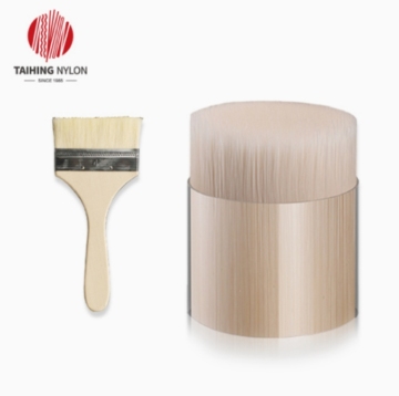 PBT single tapered synthetic paintbrush filament