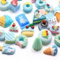 100 stks / partij Willekeurige Pastel Plaksteen Cabochons Willekeurige Mix Pakket Hars Plat Ornament Versieringen Scrapbooking Benodigdheden