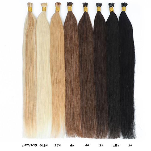 XCCOCO Hair Wholesale Remy Human I Tip Hair Extensions Double Drawn 100% Russian Human Itip Hair Extensions