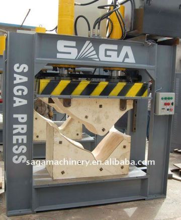 RF bent plywood press