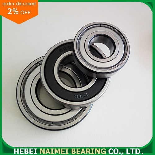 6205ZZ แบริ่งลูกปืนแบบแบริ่งขนาด 25x52x15 Shielded Deep Groove Ball Bearings