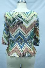 Women's casual top with bottom smocking