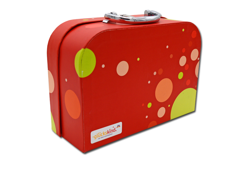 paper cardboard suitcase box with handle