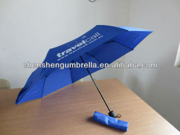 navy mini windproof folding umbrella