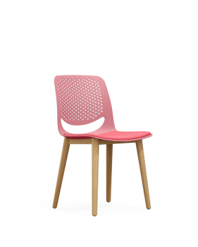 Solid wood structure training chair