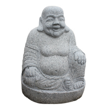 happy buddha stone statue